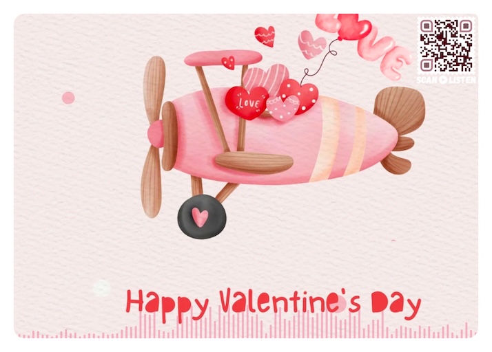 SoundCard postcard — Just thinking of you